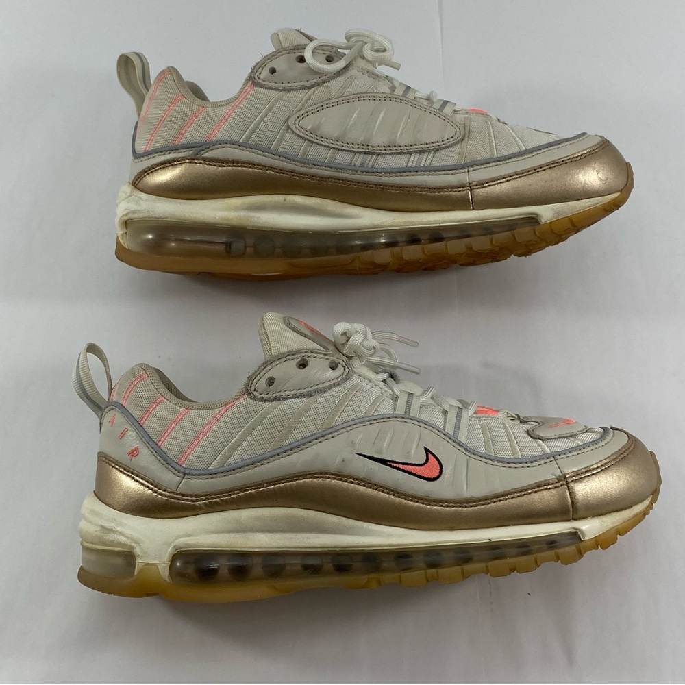 NIKE AIR MAX 98 Cream Rose Gold #CI9907-100 Women’s 9.5 Running Shoes